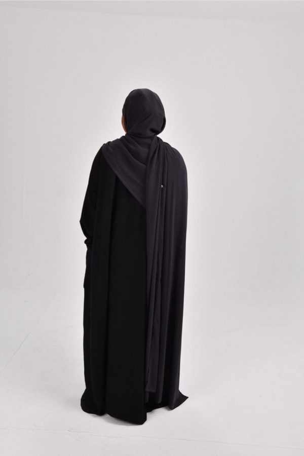 Abaya tacko noir
