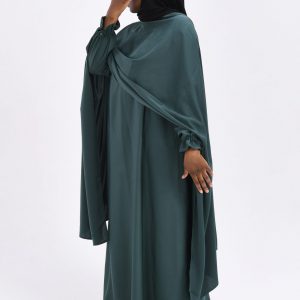 Abaya goundo vert émeraude