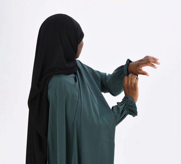 Abaya goundo vert émeraude