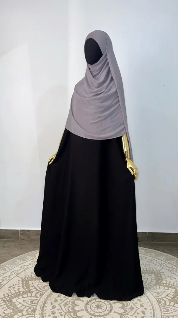 Hijab gris clair lot hijab essentiel hijab hajar
