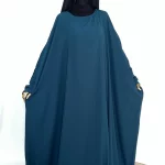 Abaya Madjigui bleu canard