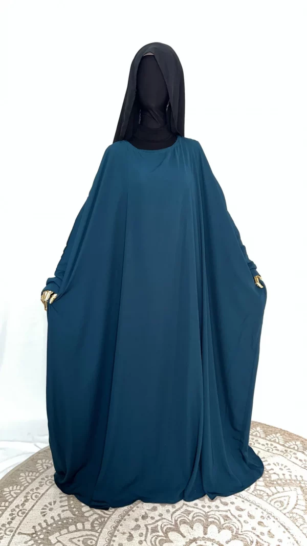 Abaya Madjigui bleu canard
