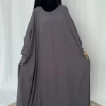Abaya Madjigui gris fonce