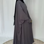 Abaya Madjigui gris fonce-4