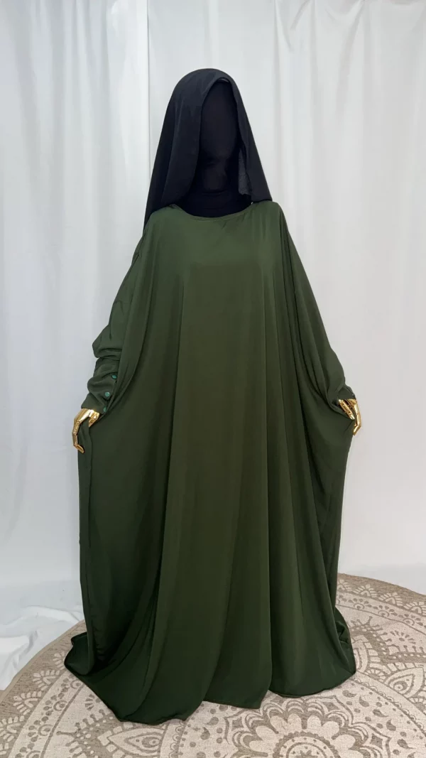 Abaya Madjigui kaki-2