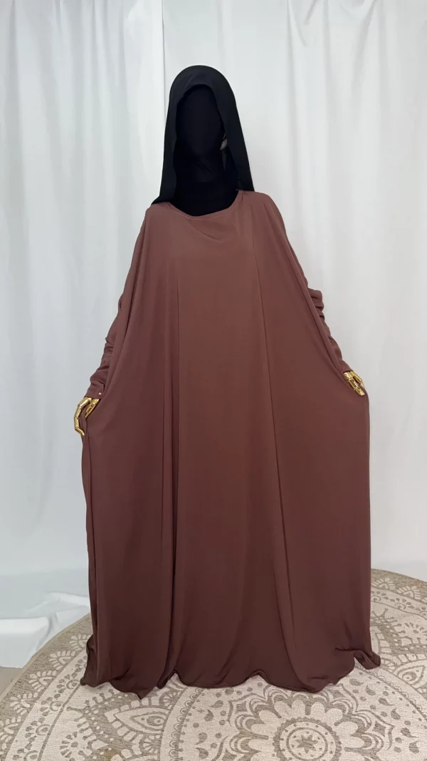 Abaya Madjigui taupe rose
