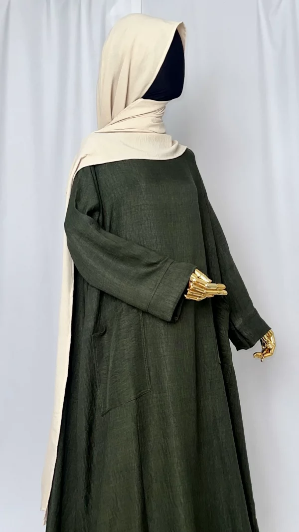 Abaya tacko kaki-2