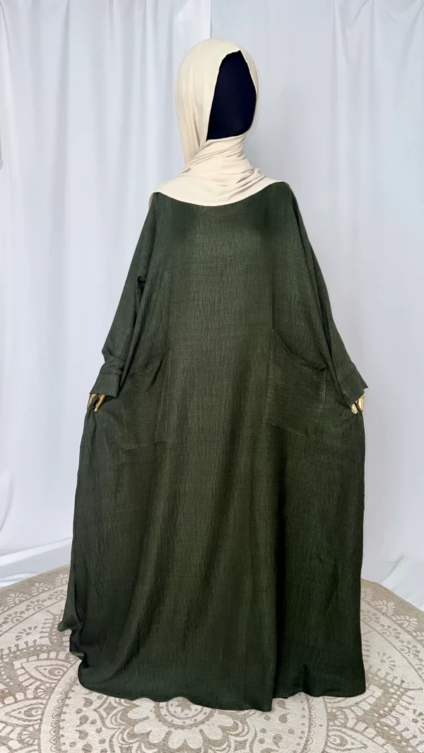 Abaya tacko kaki-3