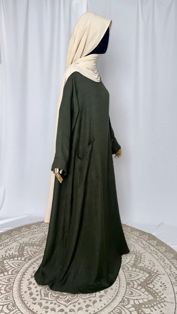 Abaya tacko kaki-4