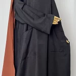 Abaya tacko noir