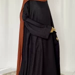 Abaya tacko noir-4