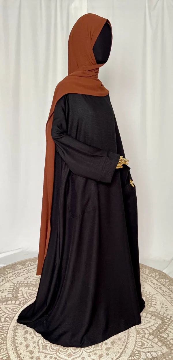 Abaya tacko noir-4